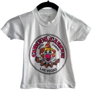 Vintage Circus Circus Hotel Casino Las Vegas Clown Single Stitch T-Shirt White